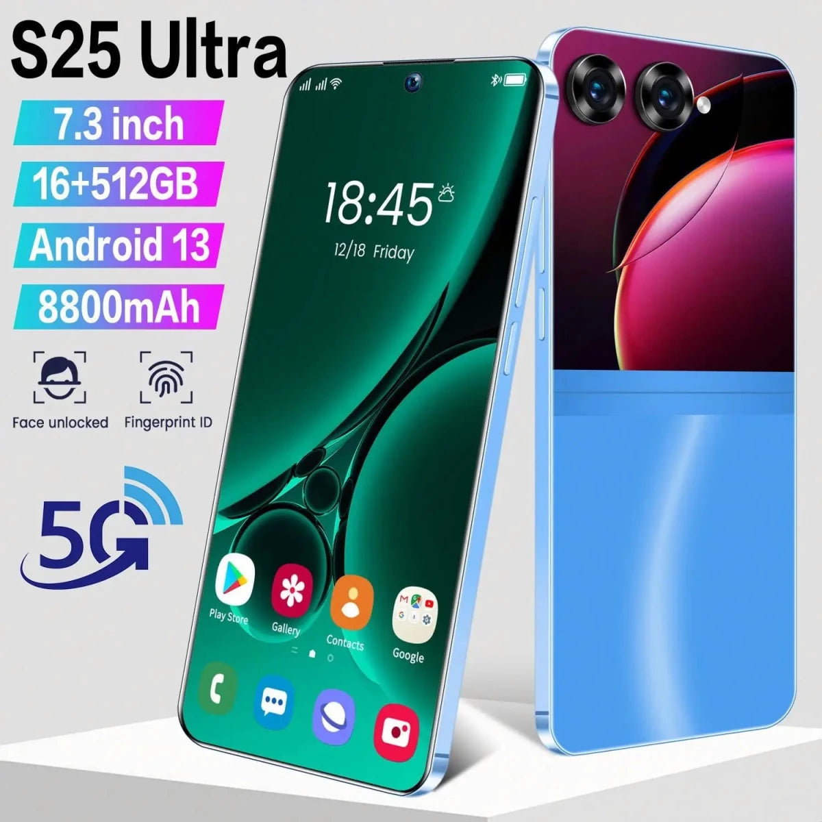 Cell phones smartphones S25 Ultra 7.3 HD Screen Smart Phone 5G Dual Sim android 10 6800mAh White Cell phones smartphones S25 Ultra 7.3 HD Screen Smart Phone 5G Dual Sim android 10 6800mAh - shop_name