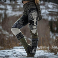 Womens 3D Digital-Print Sports Yoga Pants