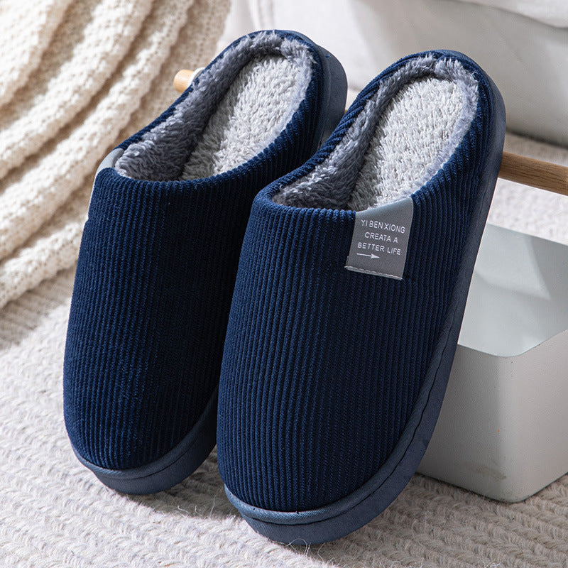 Non-slip Plus Velvet Cotton Slippers null