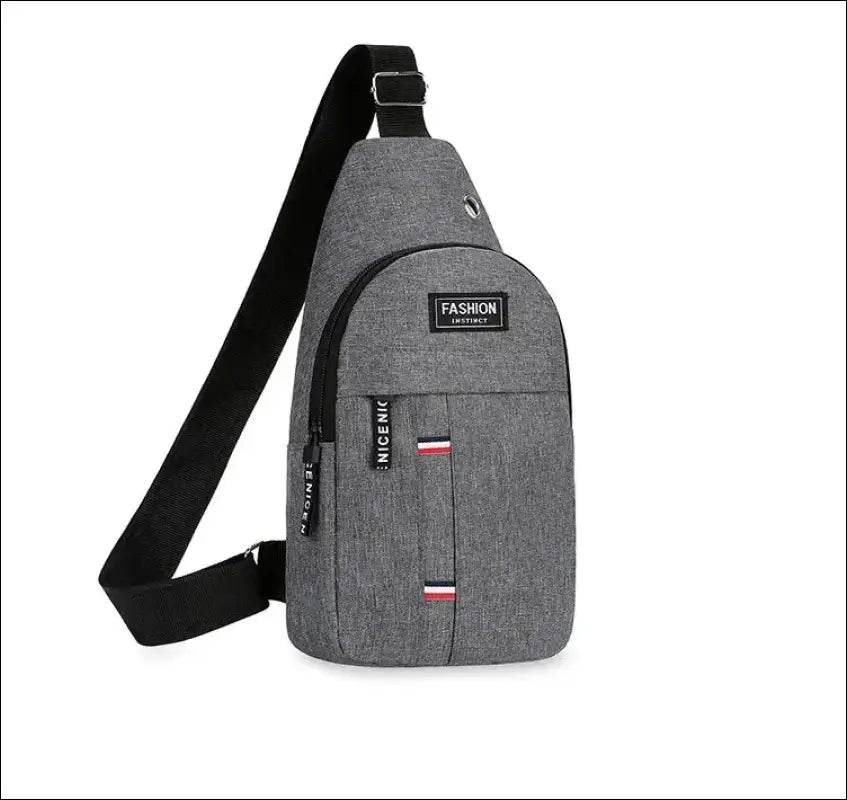 Chest Bag Men’s One Shoulder Crossbody Bag Large Capacity Outdoor Sports And Leisure Fashion Small Shoulder Bag Large