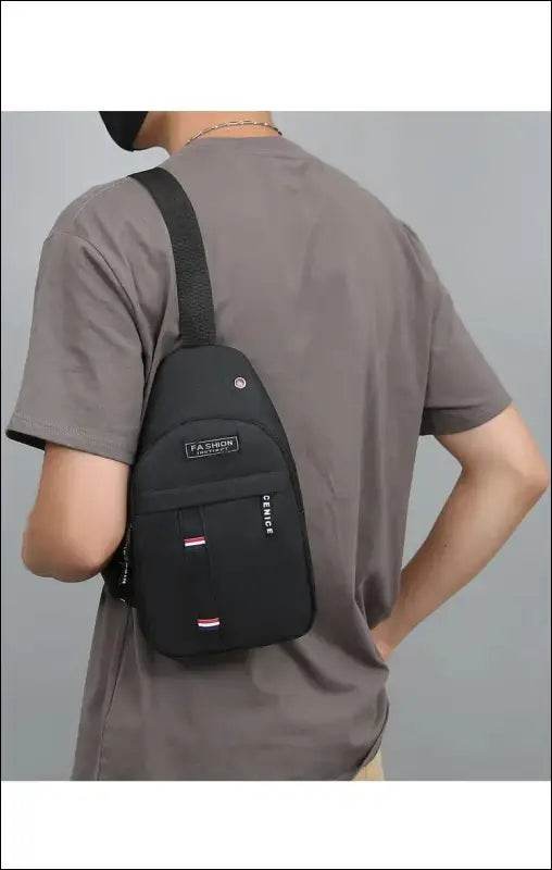 Chest Bag Men’s One Shoulder Crossbody Bag Large Capacity Outdoor Sports And Leisure Fashion Small Shoulder Bag Large