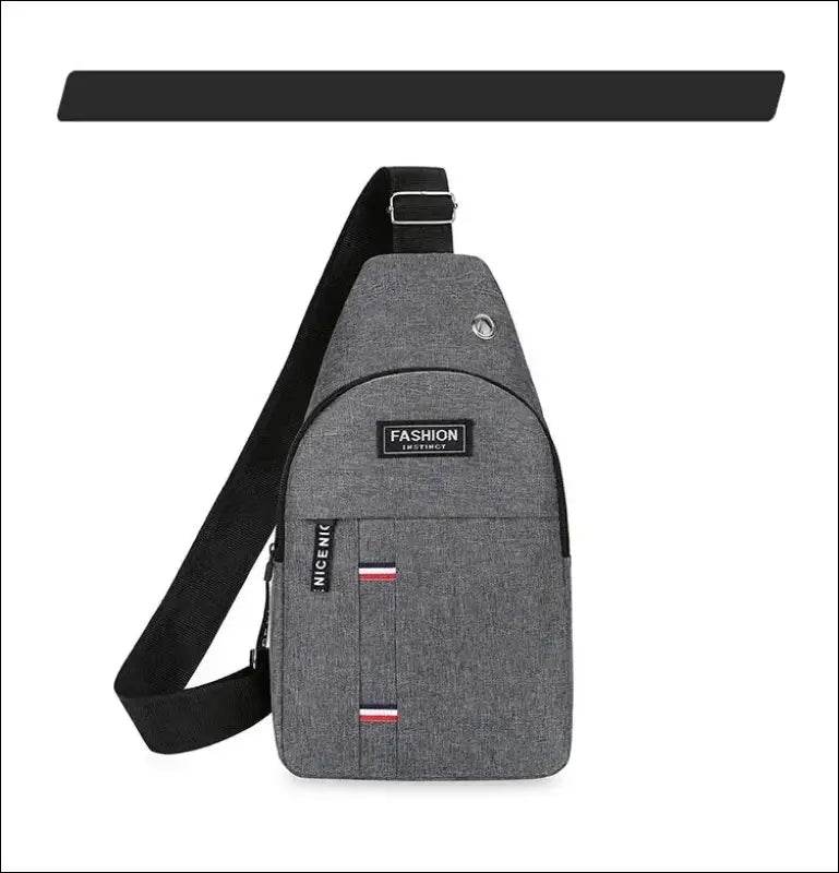 Chest Bag Men’s One Shoulder Crossbody Bag Large Capacity Outdoor Sports And Leisure Fashion Small Shoulder Bag Large