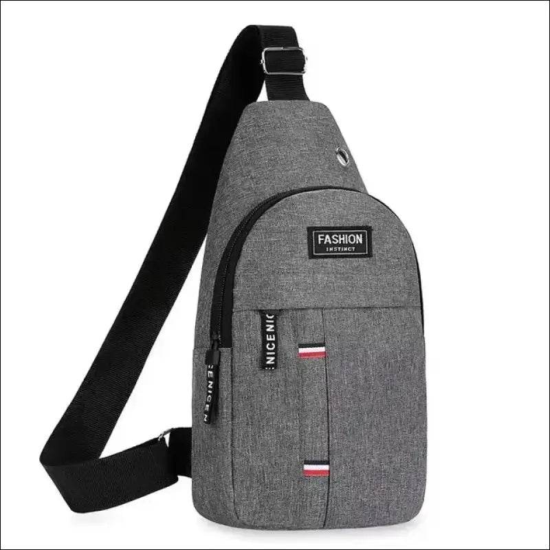 Chest Bag Men’s One Shoulder Crossbody Bag Large Capacity Outdoor Sports And Leisure Fashion Small Shoulder Bag Large