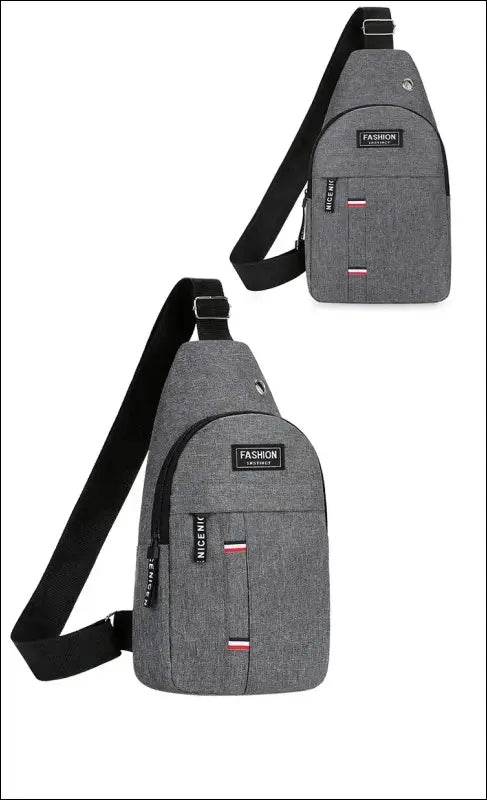Chest Bag Men’s One Shoulder Crossbody Bag Large Capacity Outdoor Sports And Leisure Fashion Small Shoulder Bag Large