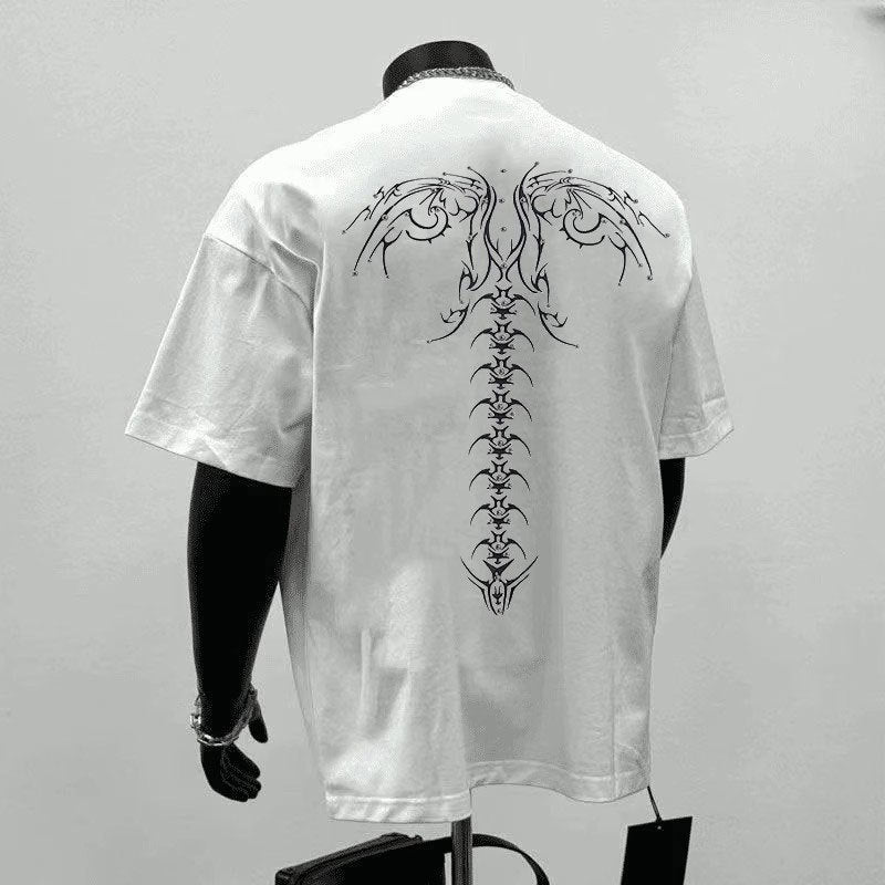 Couple Loose Letter Short Sleeve White Couple Loose Letter Short Sleeve - shop_name