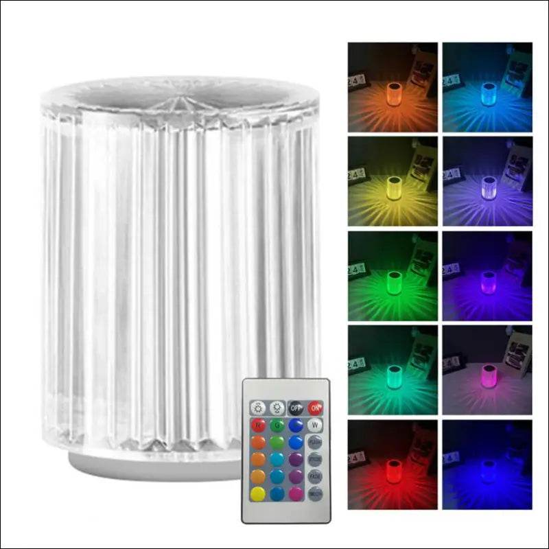 Crystal Lamp Table Lamp Atmosphere Creative Line Small Night Lamp Led Lights - Update Avenue 