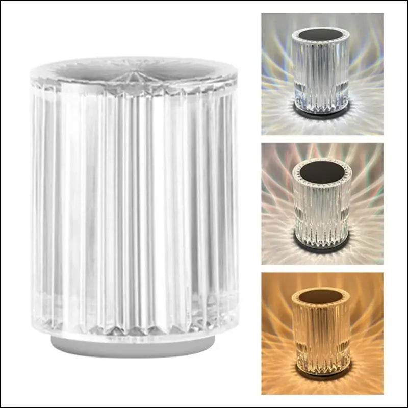 Crystal Lamp Table Lamp Atmosphere Creative Line Small Night Lamp Led Lights - Update Avenue 