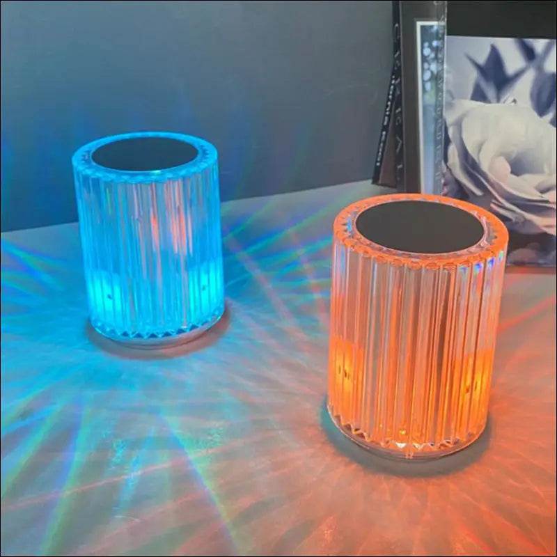 Crystal Lamp Table Lamp Atmosphere Creative Line Small Night Lamp Led Lights - Update Avenue 
