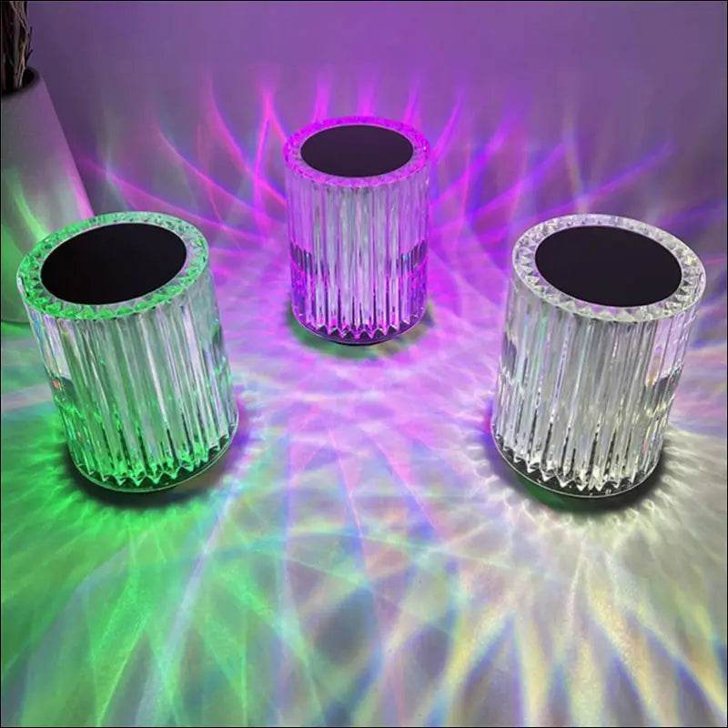 Crystal Lamp Table Lamp Atmosphere Creative Line Small Night Lamp Led Lights - Update Avenue 