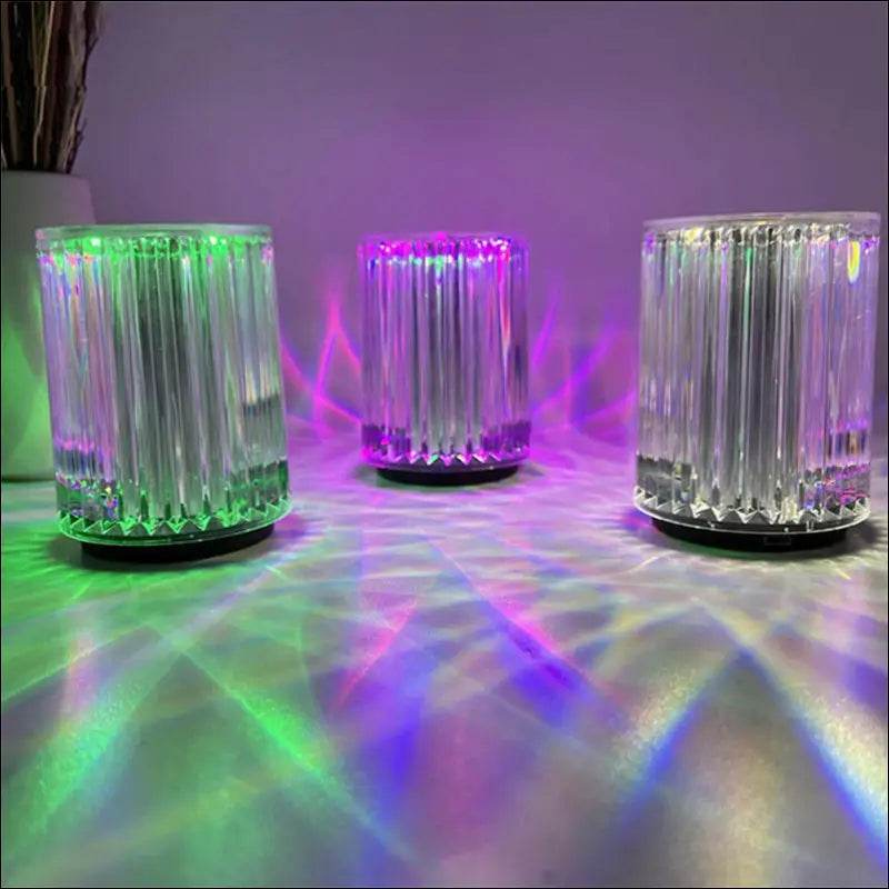 Crystal Lamp Table Lamp Atmosphere Creative Line Small Night Lamp Led Lights - Update Avenue 