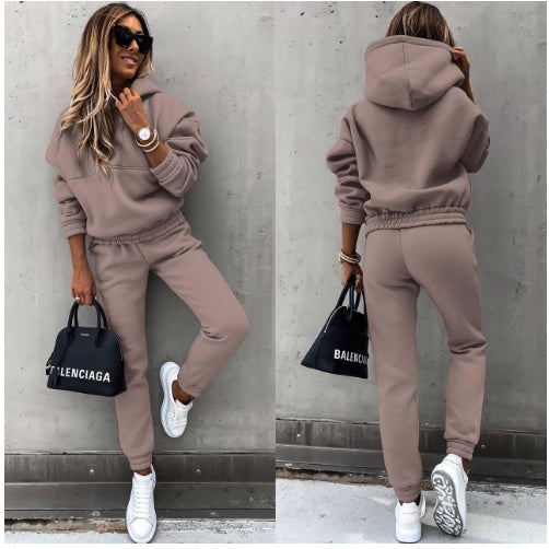 Women's New Hooded Sweatshirt Sports Suit null