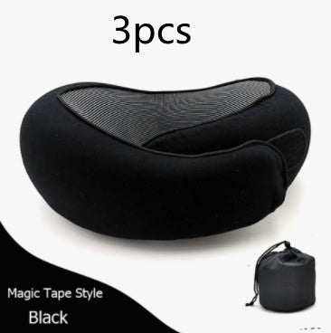 Travel Neck Pillow Non-Deformed Airplane Pillow Travel Neck Cushion Durable U-Shaped Travel Memory Cotton Nap Neck Pillow null