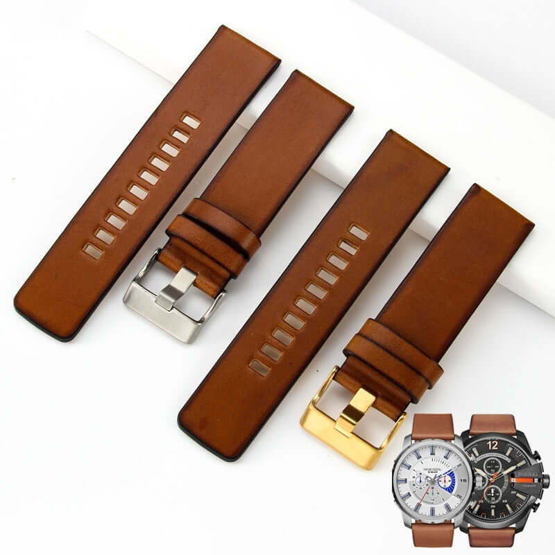 Retro Leather Watch Band Men