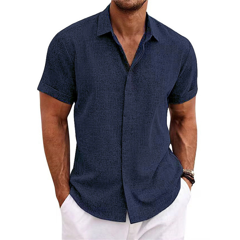 Beach Plus Size Men's Short-sleeve Shirt