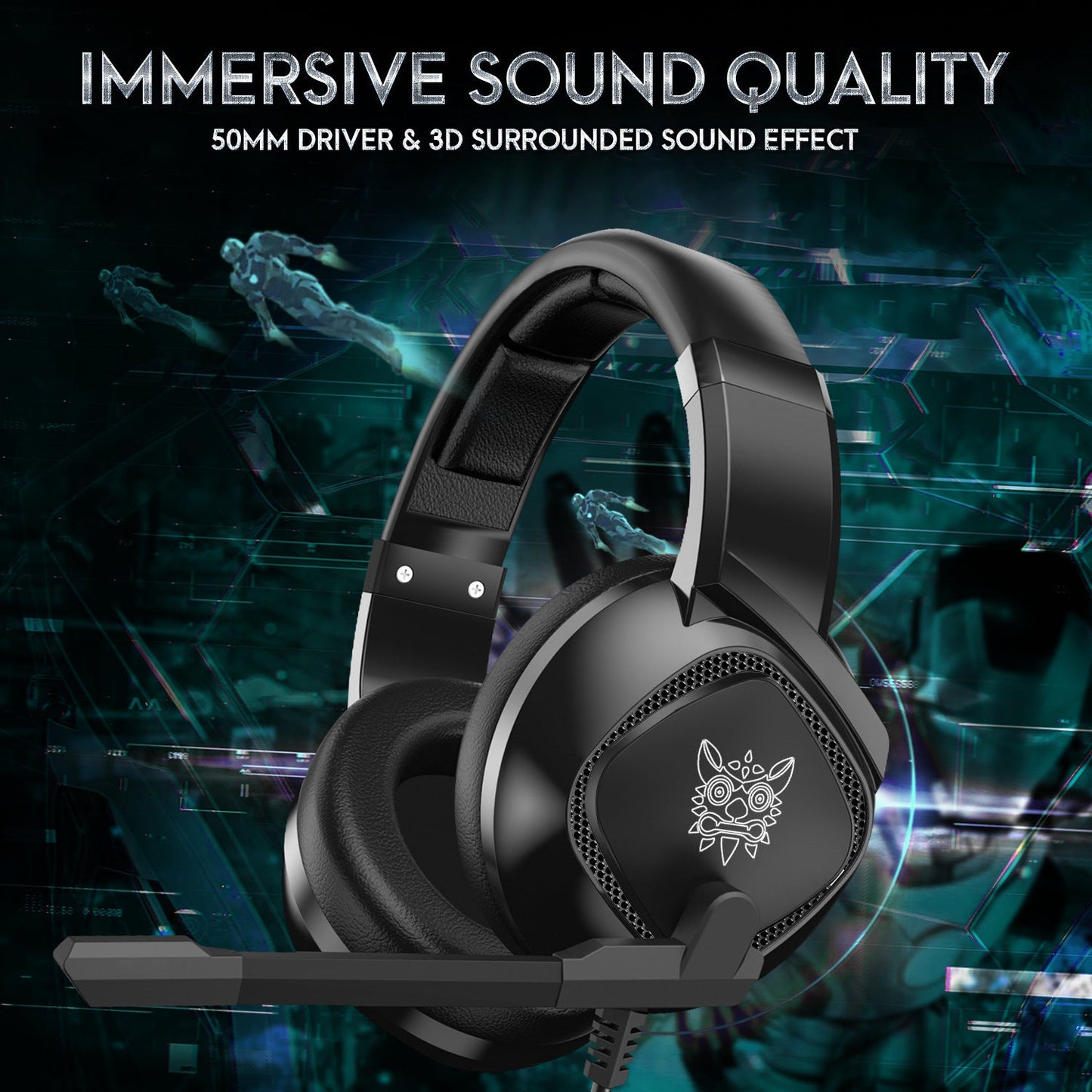 Gaming Headset For X-box One, PS4 Over Ear Headphones RGB Earphone With Noise Cancellation Microphone Volume Controller Tablet null