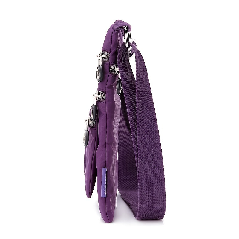 [Women's Small Bag] Women's Casual Lightweight Travel Small Bag - Close-Fitting Coin Purse - Nylon Cloth Small Bag