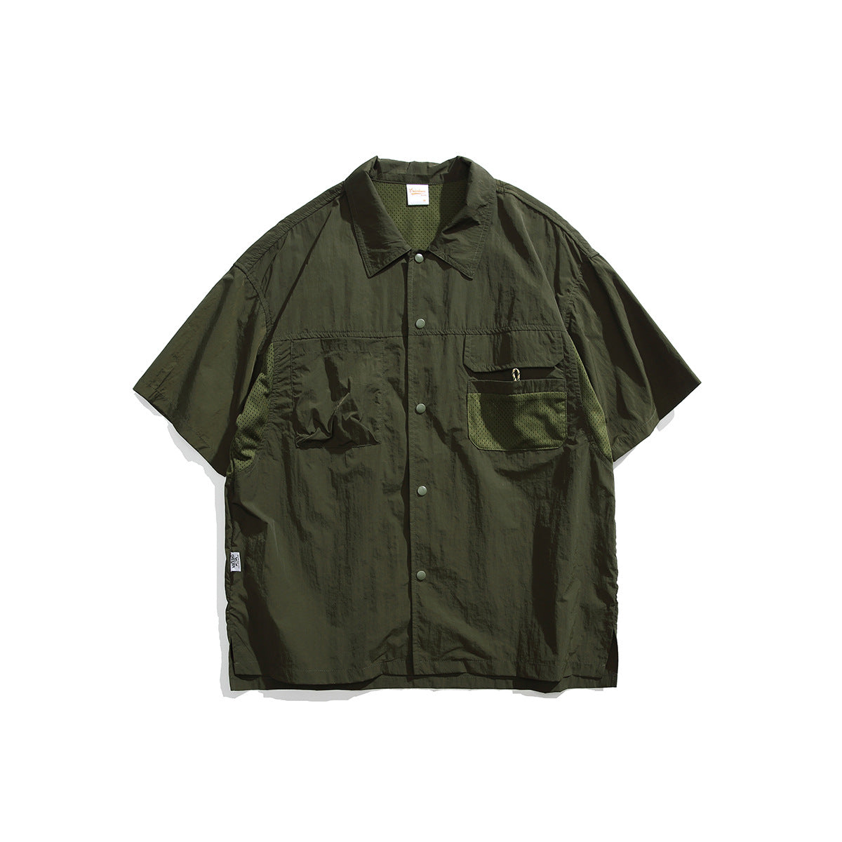 Outdoor Work Clothes Short Sleeve Shirt Men's Stitching Half Sleeve Shirt