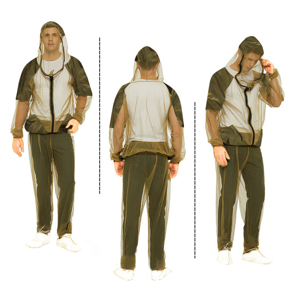 Anti-mosquito Clothing Men's Summer Outdoor Fishing Mountaineering Two-piece Set