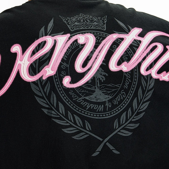 Street Tide Brand Pure Cotton Loose Short Sleeve Top