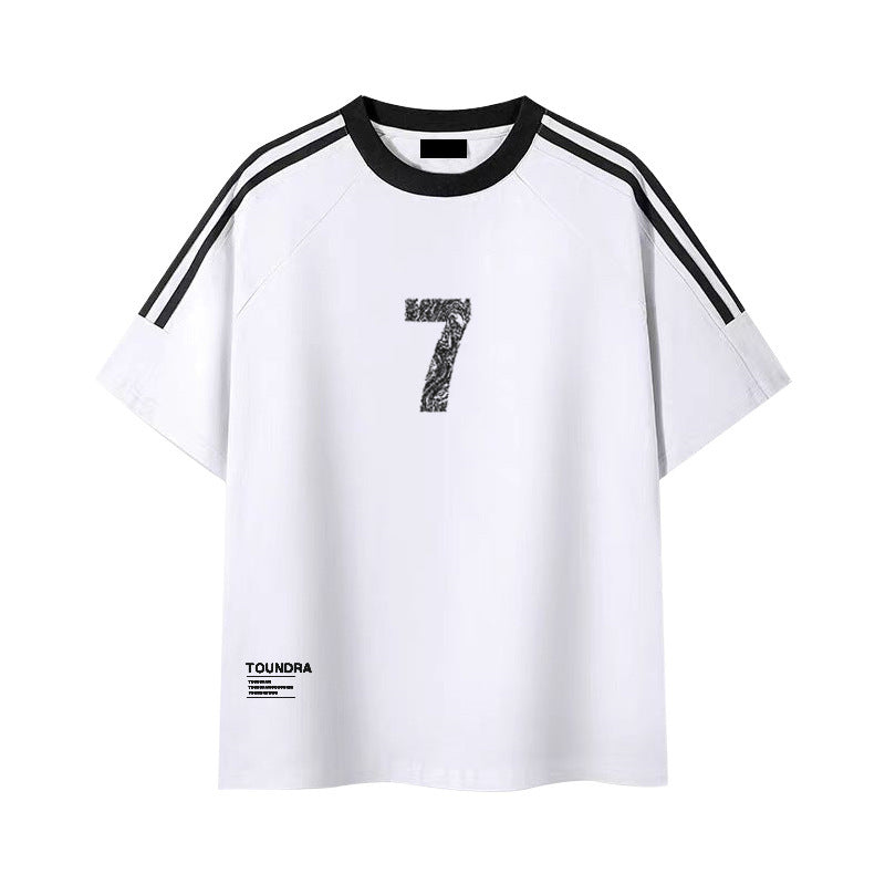 Heavy Short Sleeve Vintage Bottoming Shirt Cotton