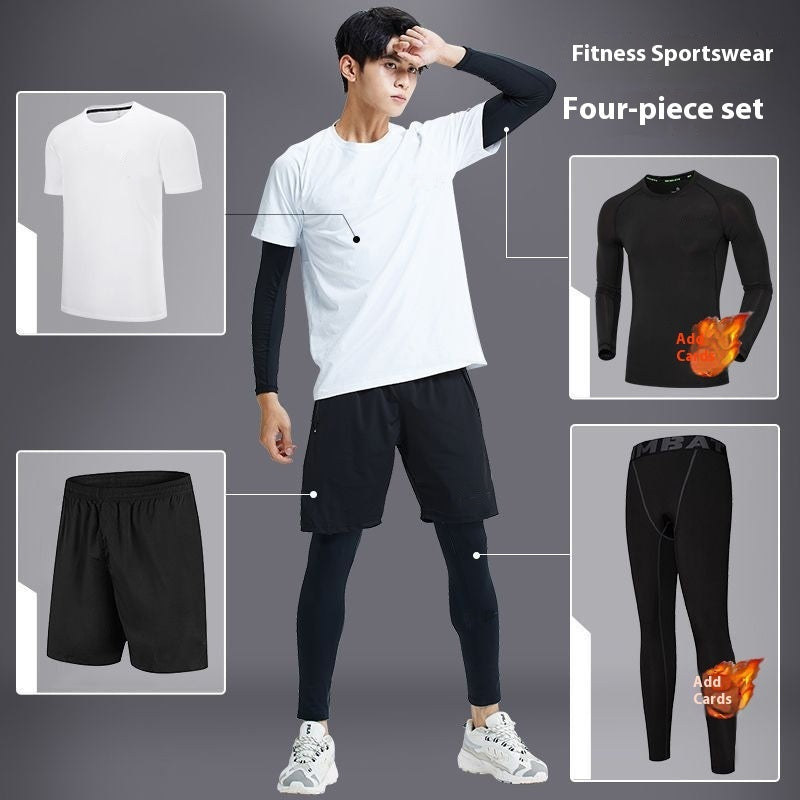 Sports Suit Gym Tights Quick-drying Morning And Night Running Workout Clothes null