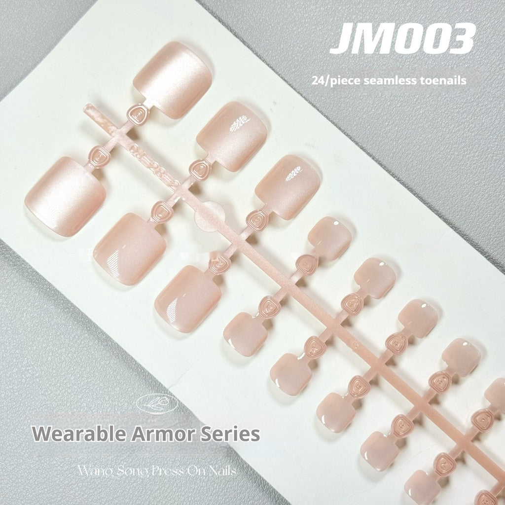 Internet Celebrity Micro Glass Bead Cat's Eye Toe Nail Wear Nail