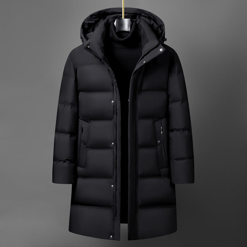 Men's Fashion Mid-length Thick Down Jacket Coat