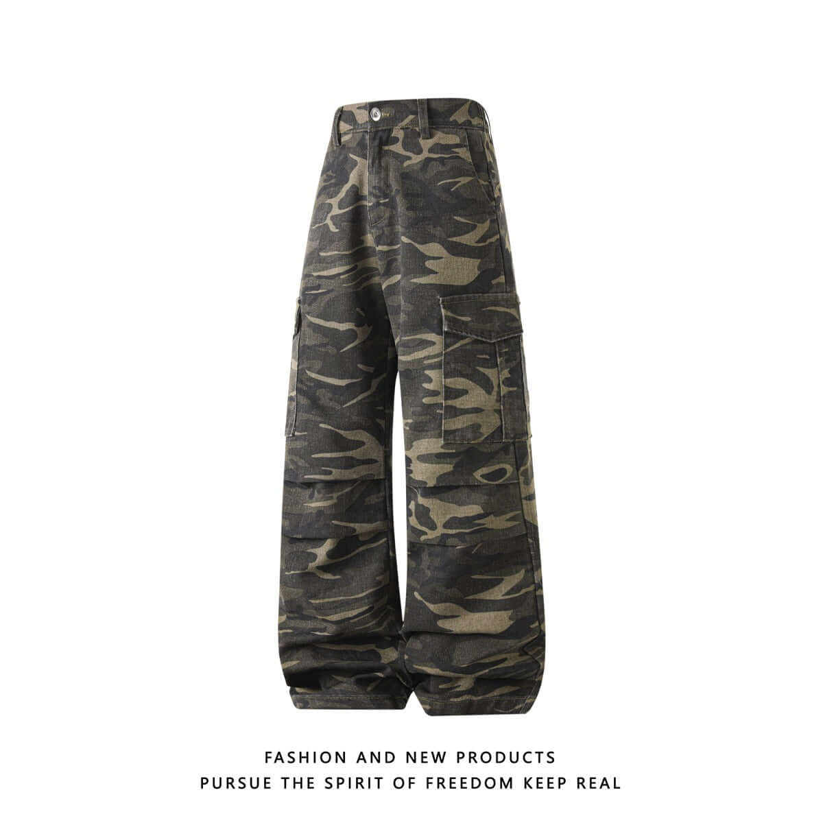 Workwear Camo Casual Pants Mens Straight-Leg Wide-Leg Trousers 
Casual Pants