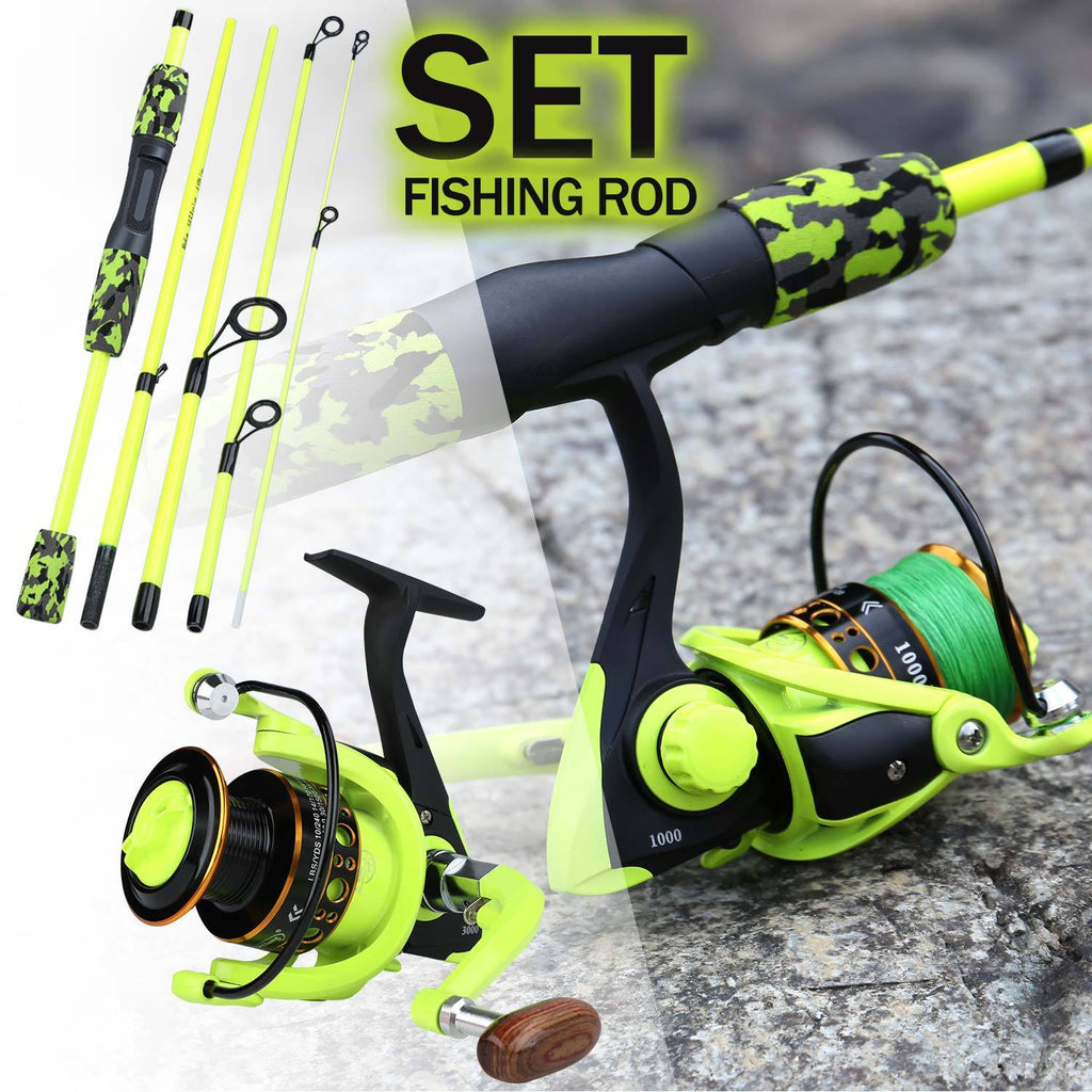 Sougayilang Fishing Rod Set Travel Fishing Combo