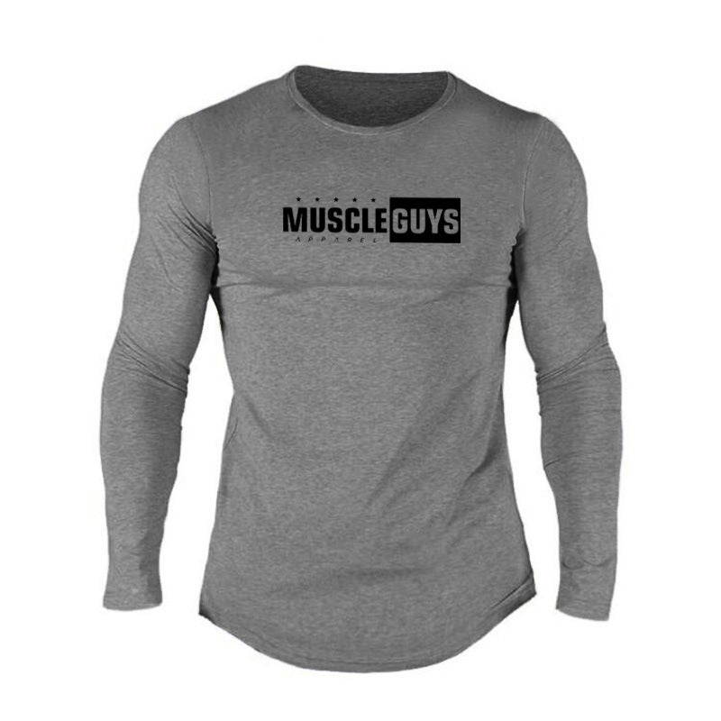Men's Casual Slim-fit Sports Long-sleeved T-shirt