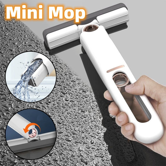 Mini Sponge Mop – Portable Squeeze Mop for Floor, Glass, Car & Desk Cleaning null