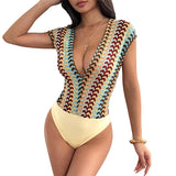 New Womens Colorful Embroidered Striped Jumpsuit