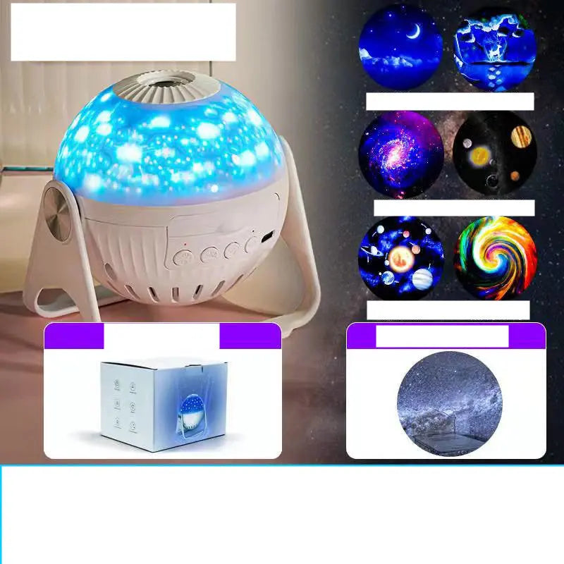 Galaxy Projector Starry Sky Projection Bedroom Bedside Decoration Night Light null