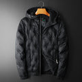 Embroidered Down Men's Plus Size Hooded Casual Down Jacket