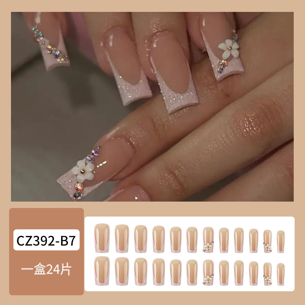 Super Long Diamond Wearing Armor European And American Foreign Trade Nail Stickers