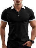 Polo Shirt Button Men's Casual Short-sleeved T-shirt
