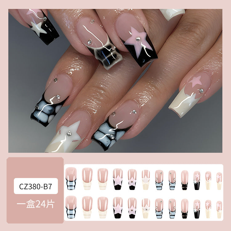 Super Long Diamond Wearing Armor European And American Foreign Trade Nail Stickers