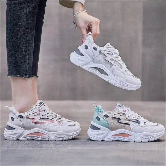 Daddy Shoes All-match Casual White Sports Women's Shoes - Update Avenue 