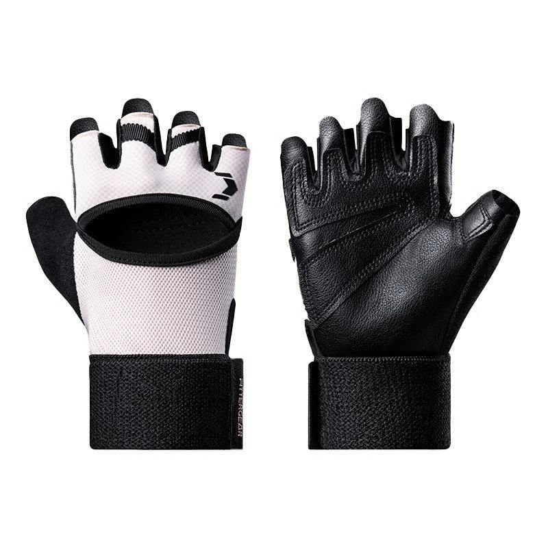 Sports And Fitness Gloves With Breathable Half Fingers null