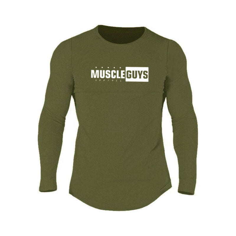 Men's Casual Slim-fit Sports Long-sleeved T-shirt