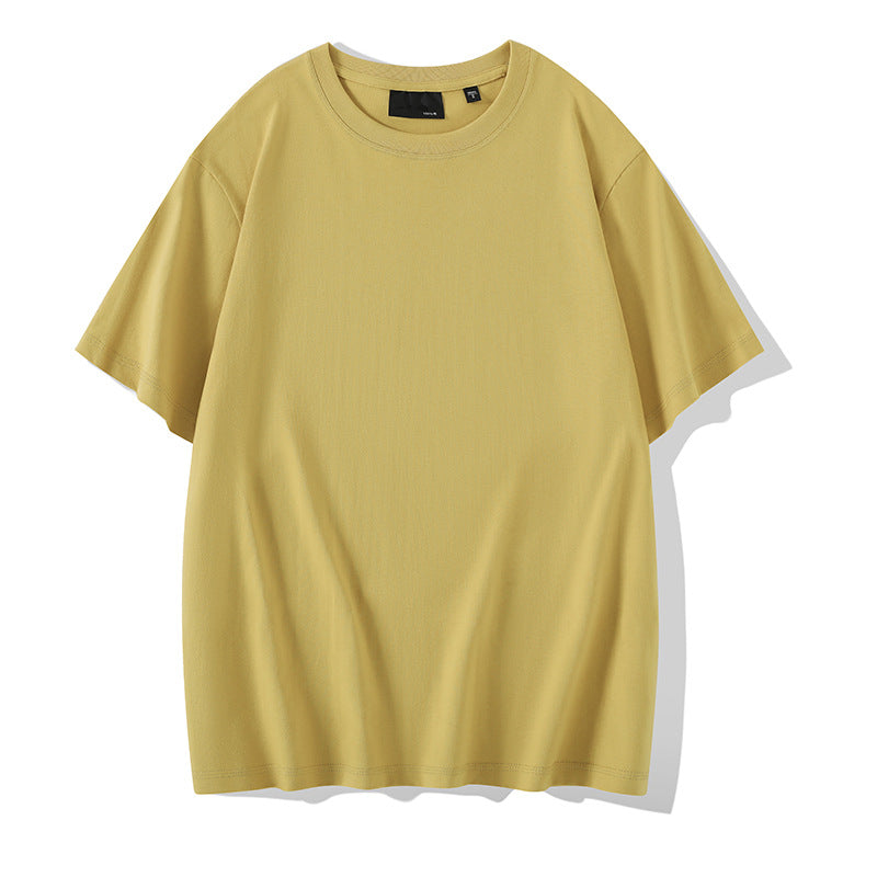 Solid Color Round Neck Bottoming Shirt Summer Casual