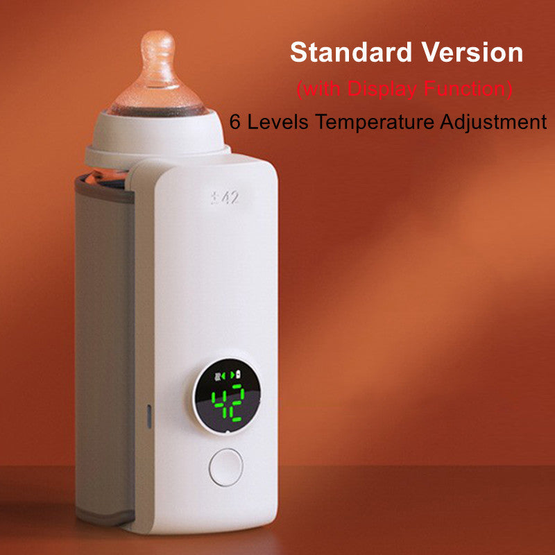 Portable Wireless Rechargeable Baby Bottle Warmer USB Charging And Heating Bag Portable Constant Temperature Milk Warmer Universal Bottle Insulation Sleeve null