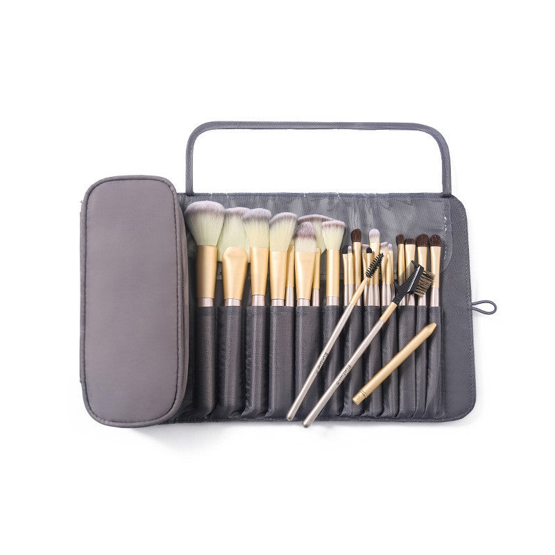 [Makeup Brush Organizer Bag] Large Capacity Makeup Brush Organizer Bag - Multi-Functional Korean Style Portable Cosmetic Pouch for Students
