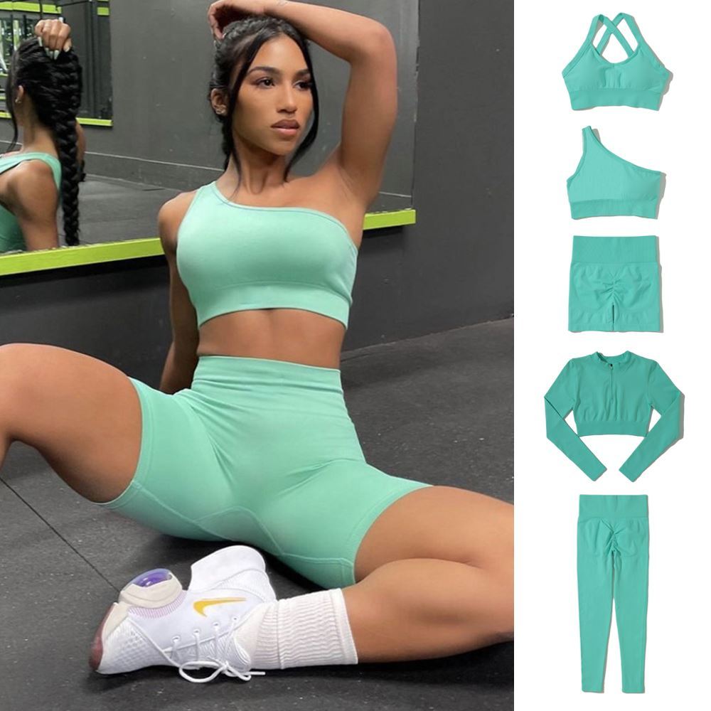 Yoga Set Vrouwen Gym Kleding Naadloze Sport Set Vrouwen Legg null