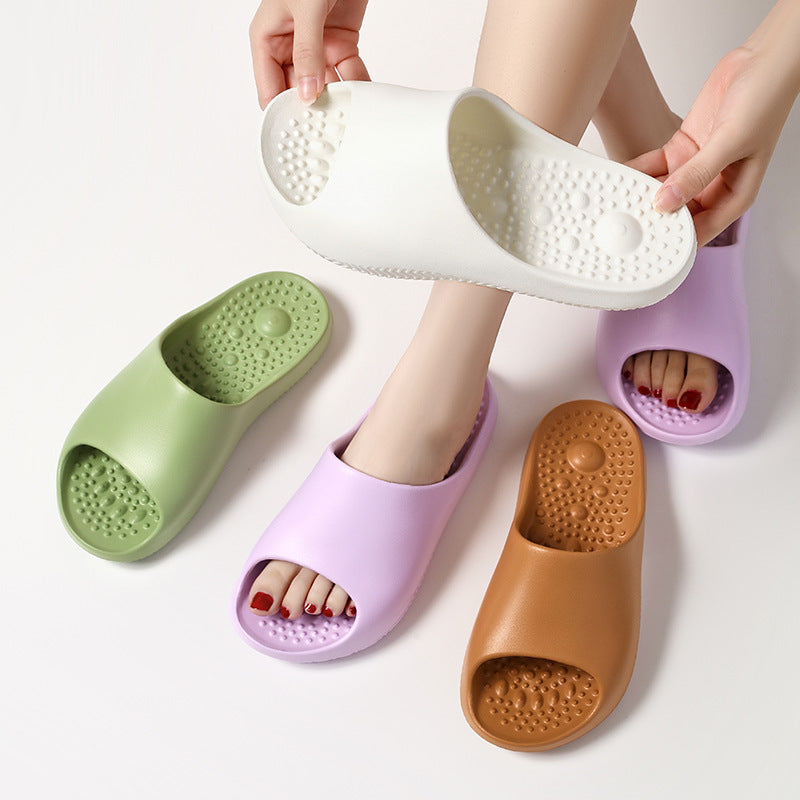 Anti-slip Home Slippers With Massage Sole Design Comfortable Non-slip House Shoes null