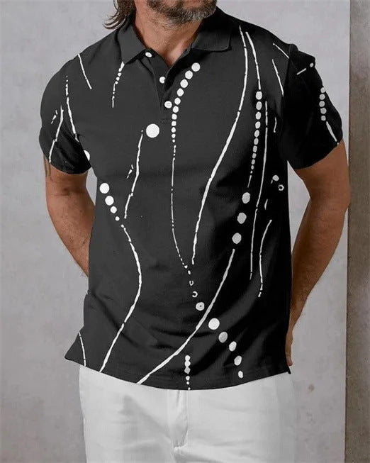 Summer Men's Daily Casual Trend Short Sleeve