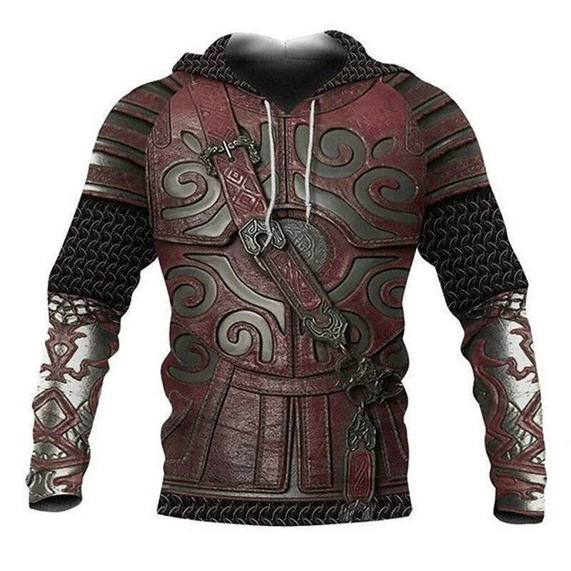 Men's Pullover Hoodie Bohemian Style null