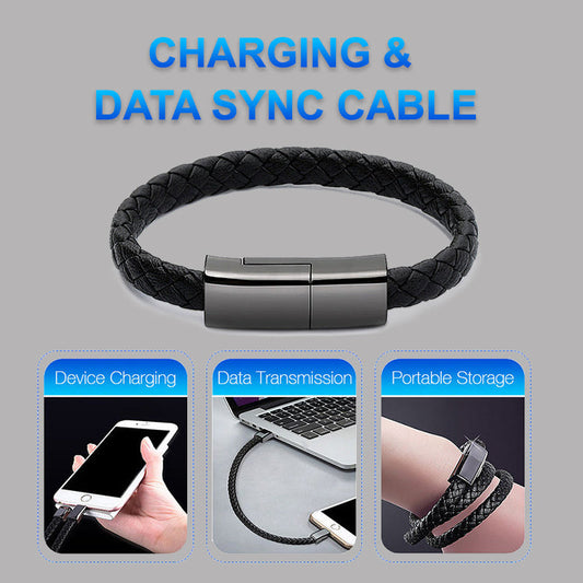 New Bracelet Charger USB Charging Cable Data Charging Cord For IPhone14 13 Max USB C Cable For Phone Micro Cable null