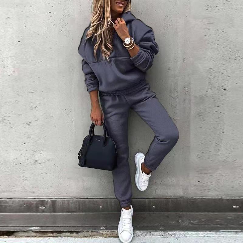 Women's New Hooded Sweatshirt Sports Suit null