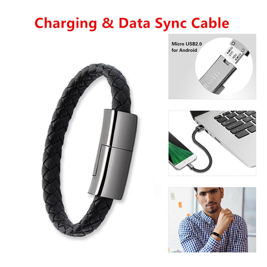 New Bracelet Charger USB Charging Cable Data Charging Cord For IPhone14 13 Max USB C Cable For Phone Micro Cable null